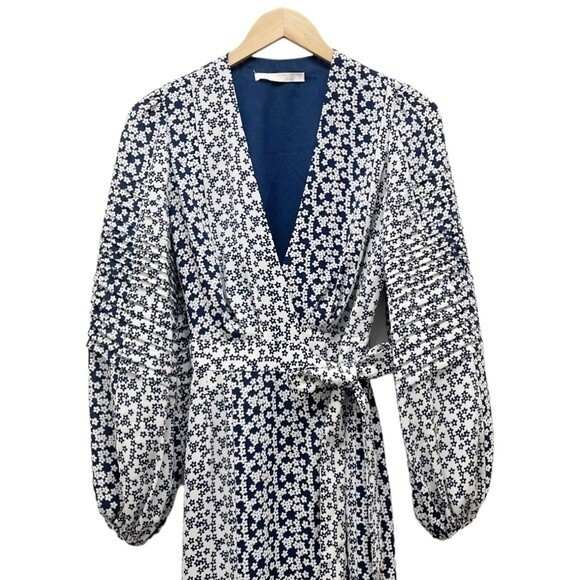 La Maison Talulah Midi Dress Women's Size Small Remember Me Navy & White Floral - Picture 5 of 14